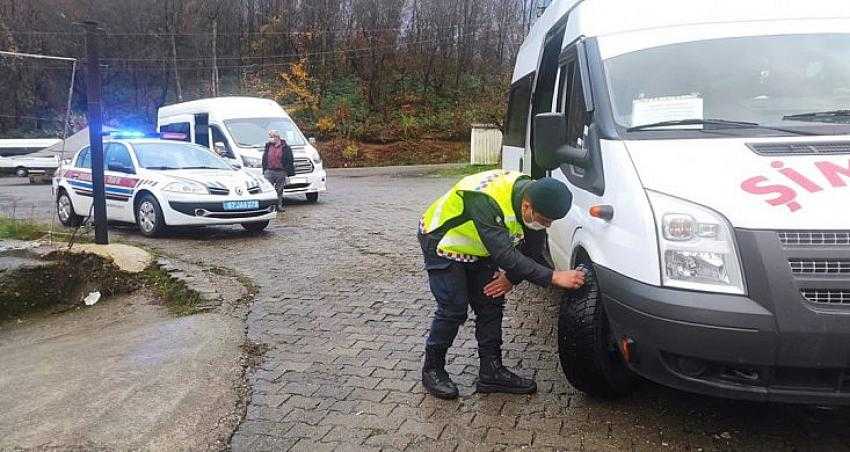 Kış lastiği denetimleri başladı..
