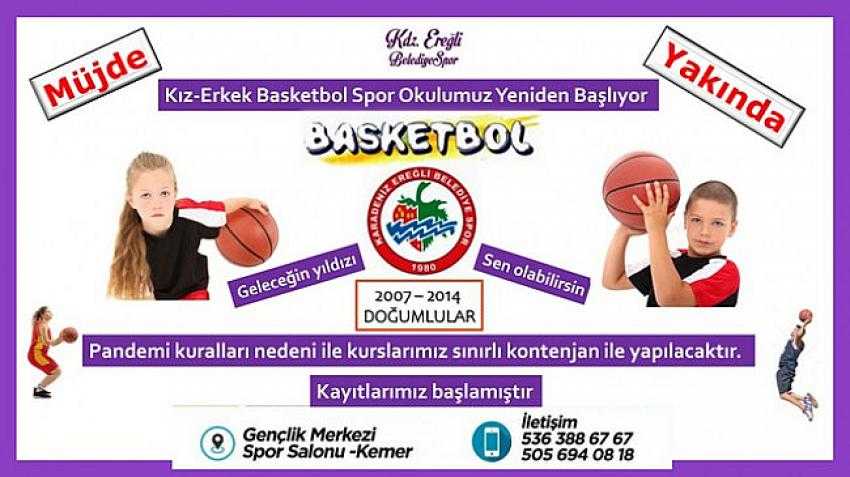 Basketbol ve Voleybol Spor Okulları tekrar başlıyor.