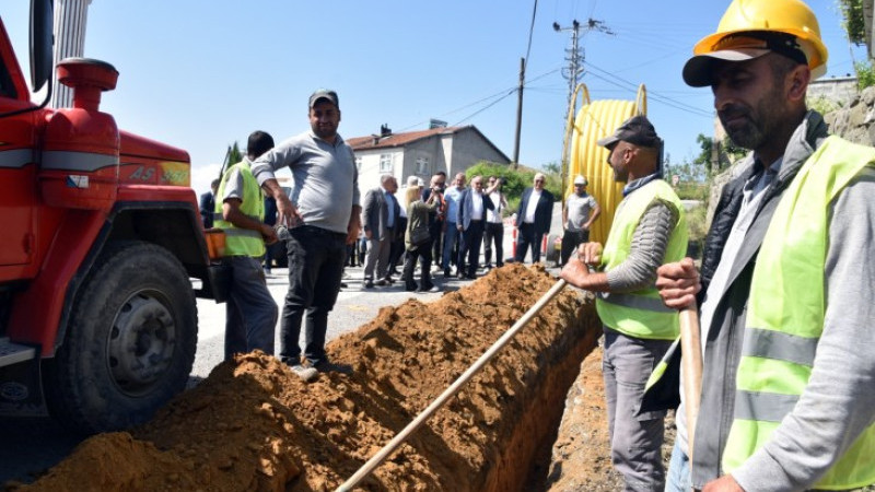 Kıyıcak mahallesi doğalgaza kavuşuyor.