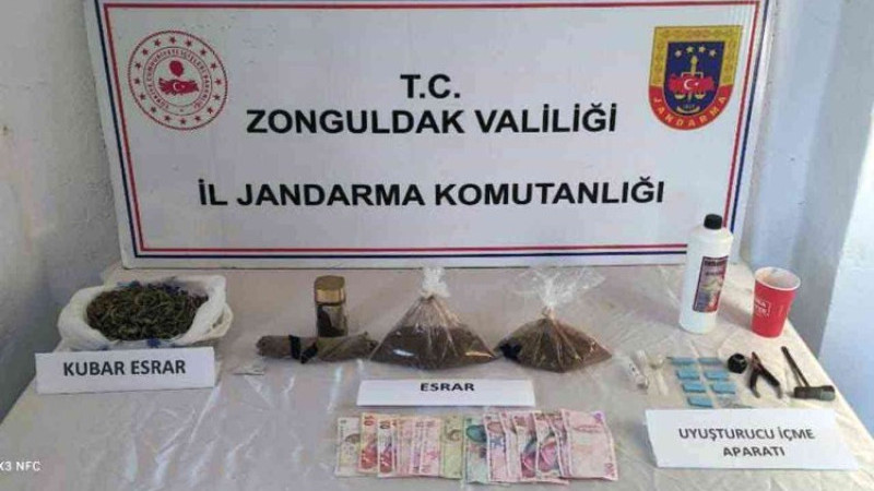  Çaycuma'da uyuşturucu operasyonu