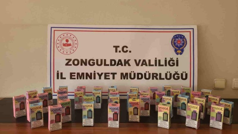 Ereğlide Elektronik sigara satışı operasyonu..