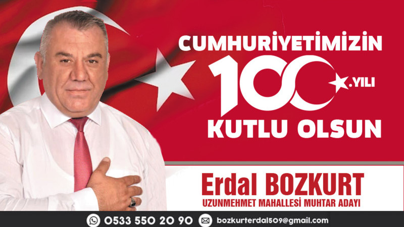 UzunMehmet Mahallesi Muhtar adayı Cumhuriyet kutlaması..