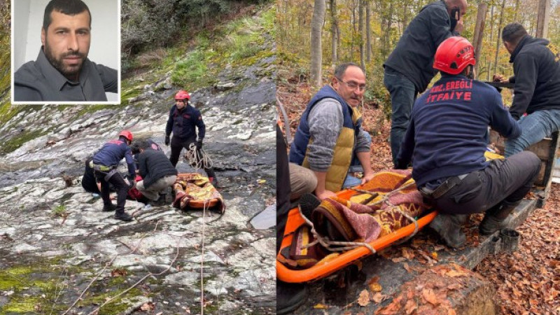 Kdz. Ereğli'de 30 Metre Yüksekten Düşen Hasan Muhtar Yaralı Olarak Kurtarıldı