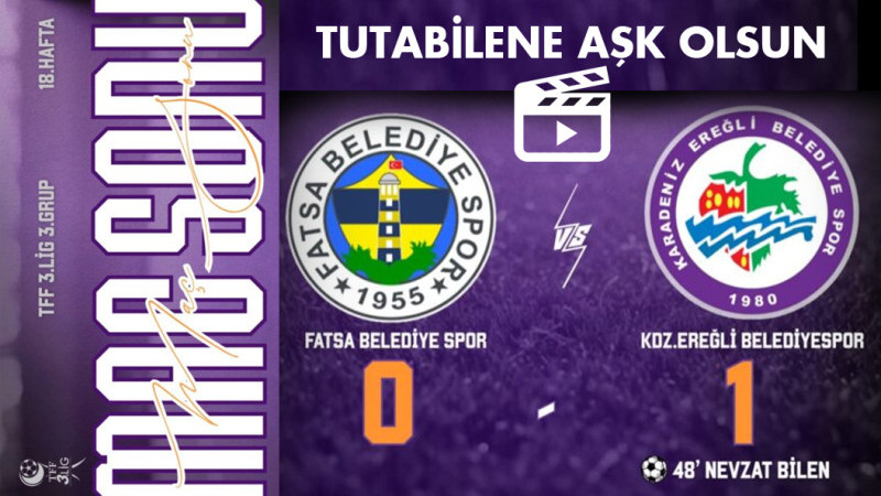 Tutabilene aşk olsun Ereğli Belediyespor play-off’a ilerliyor.