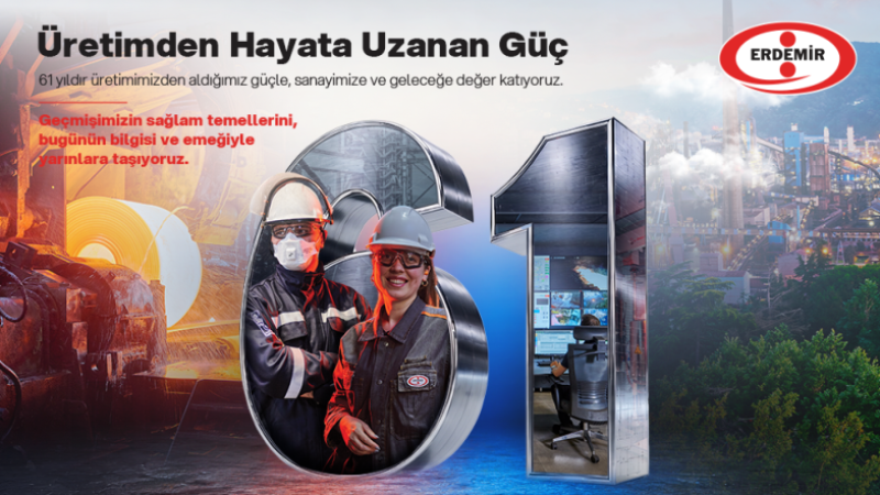 Erdemir 61.yılında bilgi ve tecrübesiyle yarınlara hazır.